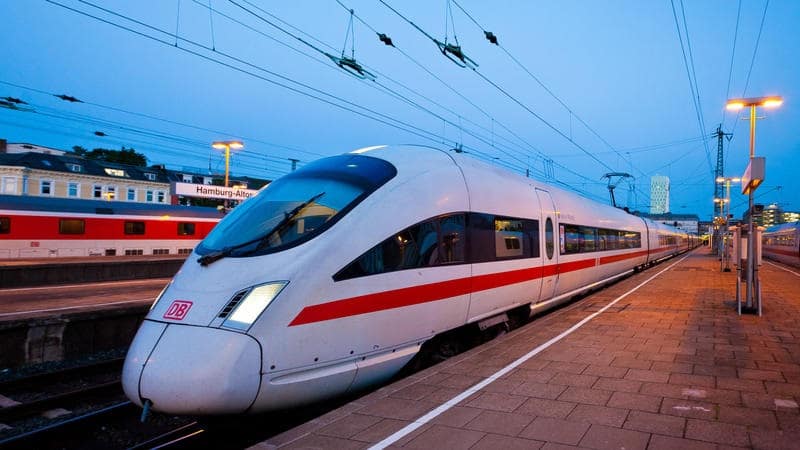 Viagem de trem de Amsterdã a Munique