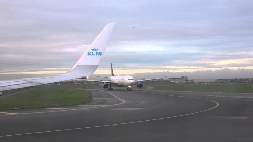 Avião da KLM em Amsterdã